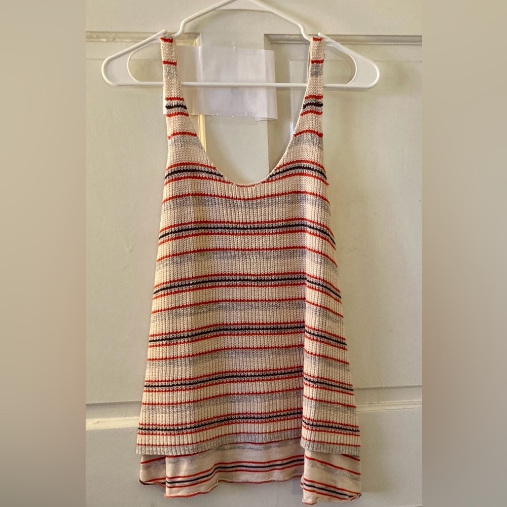 NEW! Free people navy/red/off-white summer vest! 🎆🎇